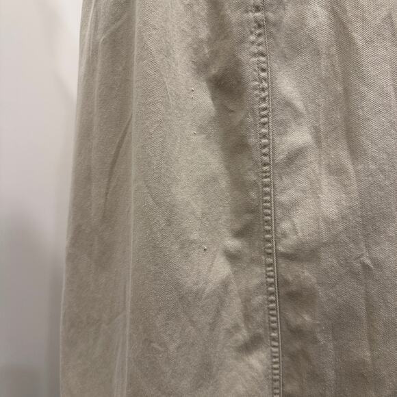 Sag Harbor Vintage 90s Khaki Overall Midi Teacher Dress Jumper Pinafore Cottage - Picture 6 of 10